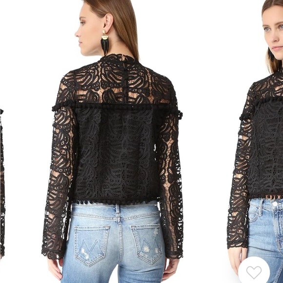 Tularosa Holly black lace top. - Picture 2 of 9